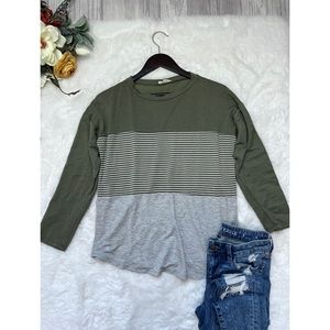 Roolee Colorblock Stripe Long sleeve Tee
